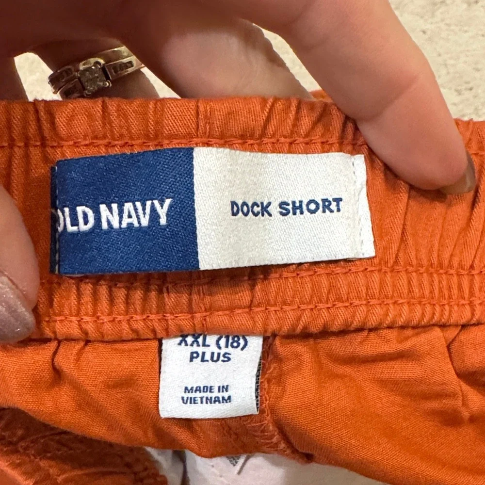 Old Navy Boys Orange‎ Drawstring Shorts